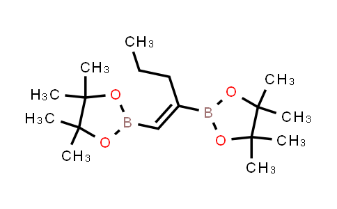 4,4,5,5-tetramethyl-2-[1-(4,4,5,5-tetramethyl-1,3,2-dioxaborolan-2-yl)pent-1-en-2-yl]-1,3,2-dioxaborolane