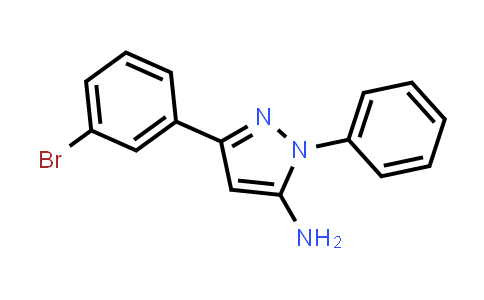 3-(3-Bromophenyl)-1-phenyl-1H-pyrazol-5-amine