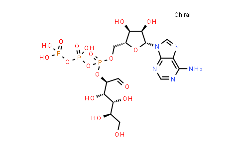 phosphoric acid [(2R,3S,4R,5R)-5-(6-aminopurin-9-yl)-3,4-dihydroxy-2-oxolanyl]methyl [hydroxy(phosphonooxy)phosphoryl] [(2R,3S,4R,5R)-3,4,5,6-tetrahydroxy-1-oxohexan-2-yl] ester