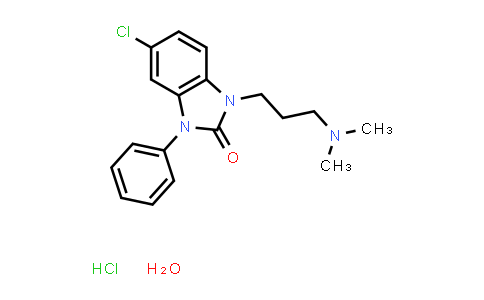 5-chloro-1-[3-(dimethylamino)propyl]-3-phenyl-2-benzimidazolone hydrate hydrochloride