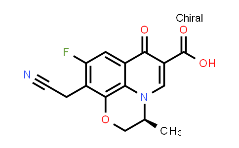 (S)-10-(Cyanomethyl)-9-fluoro-3-methyl-7-oxo-3,7-dihydro-2H-[1,4]oxazino[2,3,4-ij]quinoline-6-carboxylic acid