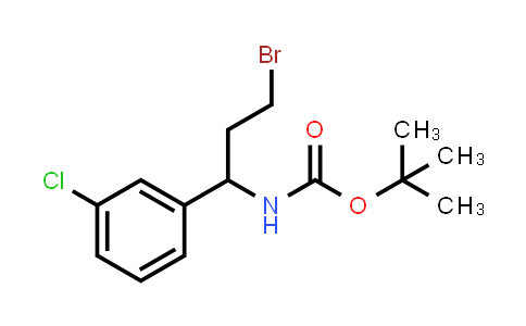 tert-Butyl (3-bromo-1-(3-chlorophenyl)propyl)carbamate
