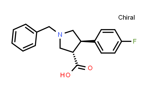 (3S,4R)-1-benzyl-4-(4-fluorophenyl)pyrrolidine-3-carboxylic acid