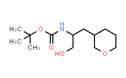 N-[1-hydroxy-3-(3-oxanyl)propan-2-yl]carbamic acid tert-butyl ester