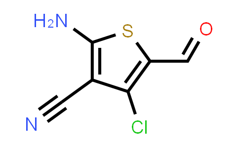 2-amino-4-chloro-5-formyl-3-thiophenecarbonitrile