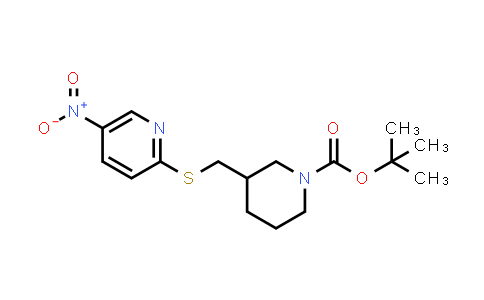 tert-Butyl 3-(((5-nitropyridin-2-yl)thio)methyl)piperidine-1-carboxylate
