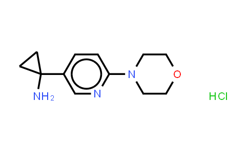 1-(6-morpholin-4-ylpyridin-3-yl)cyclopropan-1-amine;hydrochloride