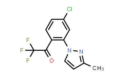 1-(4-Chloro-2-(3-methyl-1H-pyrazol-1-yl)phenyl)-2,2,2-trifluoroethanone
