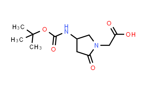 2-(4-(tert-butoxycarbonylamino)-2-oxopyrrolidin-1-yl)acetic acid