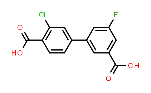 3'-Chloro-5-fluoro-[1,1'-biphenyl]-3,4'-dicarboxylic acid