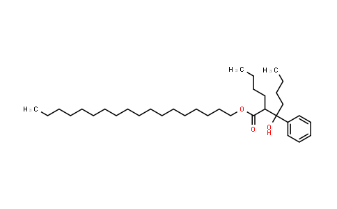 2-butyl-3-hydroxy-3-phenylheptanoic acid octadecyl ester