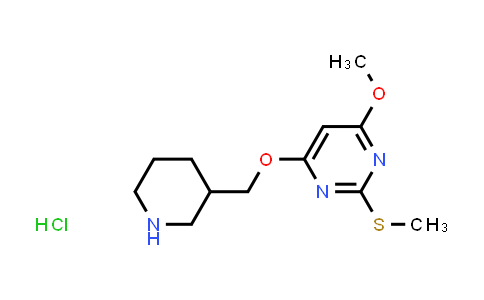 4-Methoxy-2-(methylthio)-6-(piperidin-3-ylmethoxy)pyrimidine hydrochloride