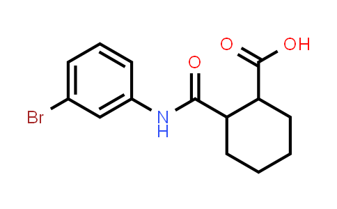2-[(3-bromoanilino)-oxomethyl]-1-cyclohexanecarboxylic acid