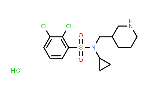 2,3-Dichloro-N-cyclopropyl-N-(piperidin-3-ylmethyl)benzenesulfonamide hydrochloride