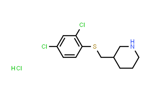 3-(((2,4-Dichlorophenyl)thio)methyl)piperidine hydrochloride