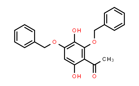 1-(2,4-bis(benzyloxy)-3,6-dihydroxyphenyl)ethanone