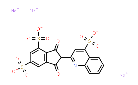 trisodium 1,3-dioxo-2-(4-sulfonato-2-quinolinyl)indene-4,6-disulfonate