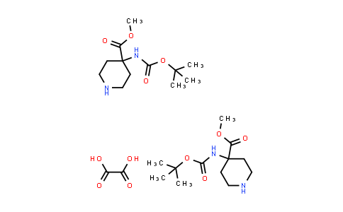 Methyl 4-((tert-butoxycarbonyl)amino)piperidine-4-carboxylate oxalate(2:1)