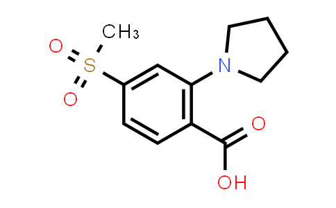 4-(Methylsulfonyl)-2-(pyrrolidin-1-yl)benzoic acid