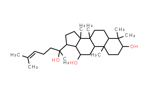 17-(2-hydroxy-6-methylhept-5-en-2-yl)-4,4,8,10,14-pentamethyl-2,3,5,6,7,9,11,12,13,15,16,17-dodecahydro-1H-cyclopenta[a]phenanthrene-3,12-diol