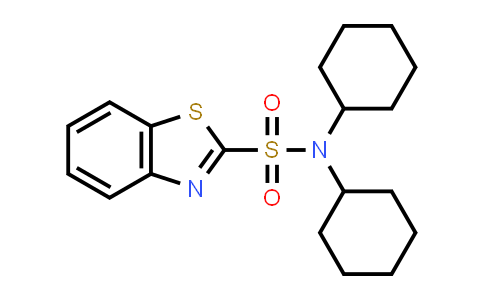 N,N-dicyclohexyl-1,3-benzothiazole-2-sulfonamide