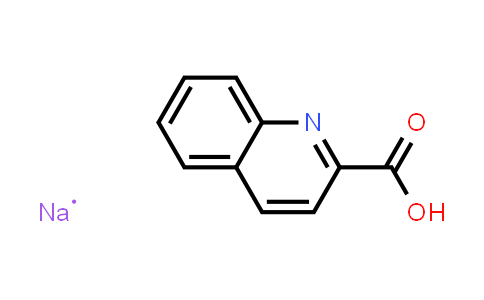 2-quinolinecarboxylic acid; sodium