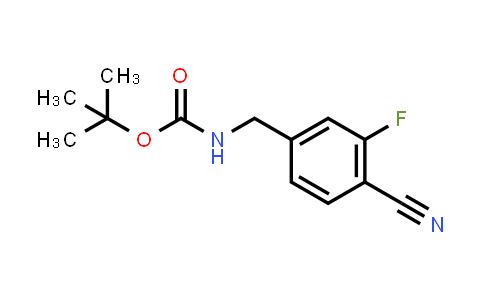 N-[(4-cyano-3-fluorophenyl)methyl]carbamic acid tert-butyl ester