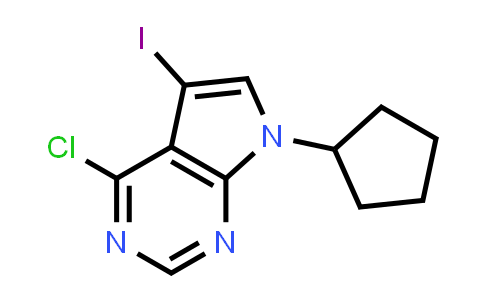 4-chloro-7-cyclopentyl-5-iodo-7H-pyrrolo[2,3-d]pyrimidine