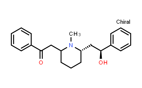 2-[(6S)-6-[(2S)-2-hydroxy-2-phenylethyl]-1-methyl-2-piperidinyl]-1-phenylethanone