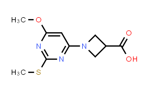1-(6-Methoxy-2-(methylthio)pyrimidin-4-yl)azetidine-3-carboxylic acid