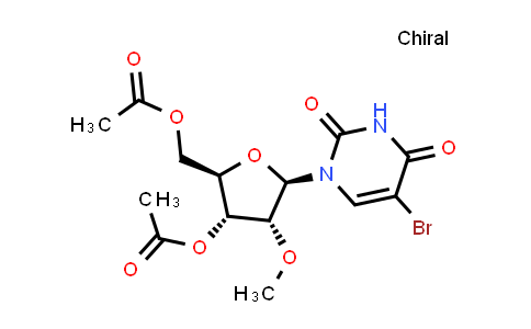 ((2R,3R,4R,5R)-3-Acetoxy-5-(5-bromo-2,4-dioxo-3,4-dihydropyrimidin-1(2H)-yl)-4-methoxytetrahydrofuran-2-yl)methyl acetate