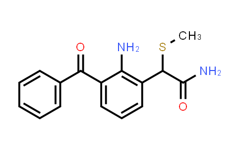 2-Amino-3-benzoyl-alpha-(methylthio)benzeneacetamide