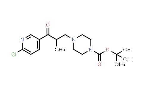 1-(6-Chloro-pyridin-3-yl)-2-methyl-3-(4-Boc-piperazin-1-yl)-propan-1-one