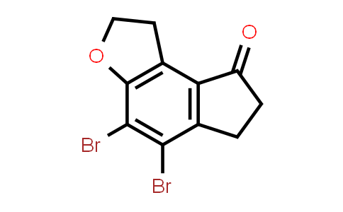 4,5-Dibromo-1,2,6,7-tetrahydro-8H-indeno[5,4-b]furan-8-one