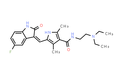 N-(2-(Diethylamino)ethyl)-5-((5-fluoro-2-oxoindolin-3-ylidene)methyl)-2,4-dimethyl-1H-pyrrole-3-carboxamide