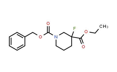 1-Benzyl 3-ethyl 3-fluoropiperidine-1,3-dicarboxylate