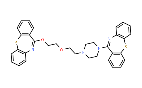 Dibenzo[b,f][1,4]thiazepine, 11-[4-[2-[2-(dibenzo[b,f][1,4]thiazepin-11-yloxy)ethoxy]ethyl]-1-piperazinyl]-