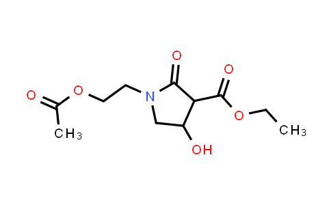 2-(3-Carbethoxy-4-hydroxypyrrolidin-2-on-1-yl)ethyl acetate