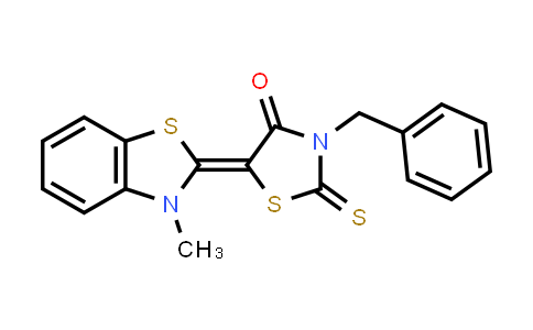 3-Benzyl-5-(3-methyl-3H-benzothiazol-2-ylidene)-2-thioxothiazolidin-4-one