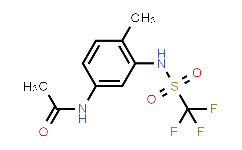 N-[4-methyl-3-(trifluoromethylsulfonylamino)phenyl]acetamide