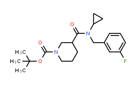 tert-Butyl 3-(cyclopropyl(3-fluorobenzyl)carbamoyl)piperidine-1-carboxylate