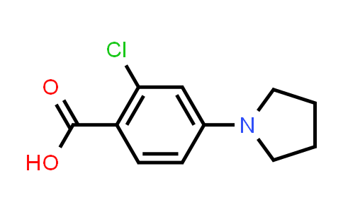 2-Chloro-4-(pyrrolidin-1-yl)benzoic acid