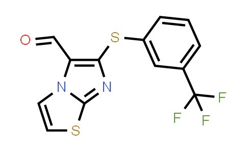 6-((3-(Trifluoromethyl)phenyl)thio)imidazo[2,1-b]thiazole-5-carbaldehyde