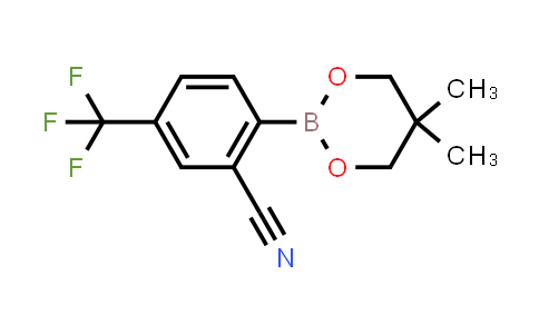 2-(5,5-Dimethyl-1,3,2-dioxaborinan-2-yl)-5-(trifluoromethyl)benzonitrile