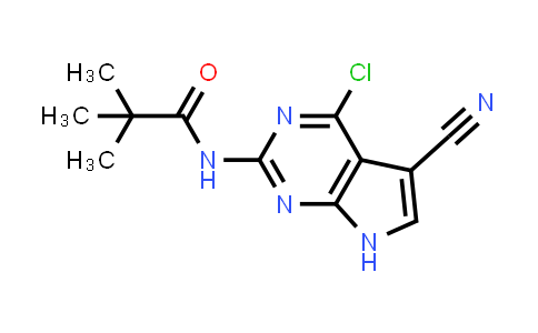 N-(4-Chloro-5-cyano-7H-pyrrolo[2,3-d]pyrimidin-2-yl)pivalamide