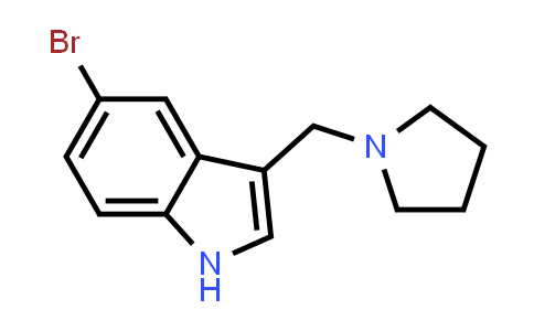 5-Bromo-3-(pyrrolidin-1-ylmethyl)-1h-indole