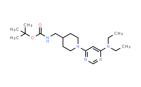 tert-Butyl ((1-(6-(diethylamino)pyrimidin-4-yl)piperidin-4-yl)methyl)carbamate