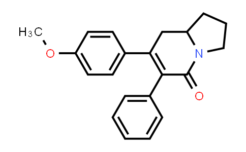 2,3,8,8a-Tetrahydro-7-(4-methoxyphenyl)-6-phenyl-5(1H)-indolizinone