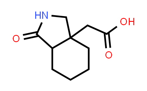 2-(1-oxo-3,4,5,6,7,7a-hexahydro-2H-isoindol-3a-yl)acetic acid