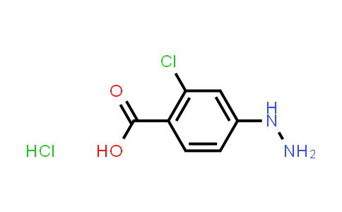 2-Chloro-4-hydrazinylbenzoic acid hydrochloride